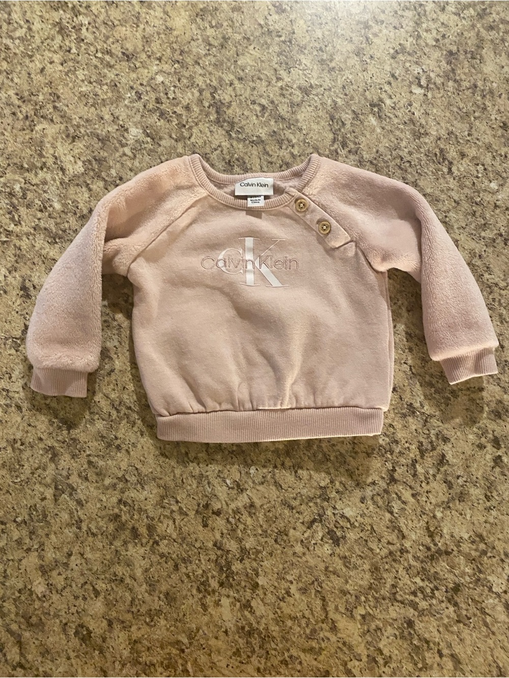 Calvin Klein Pale Pink Kids Logo Sweatshirt